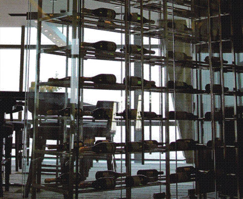 HG-204 不銹鋼藝術酒柜